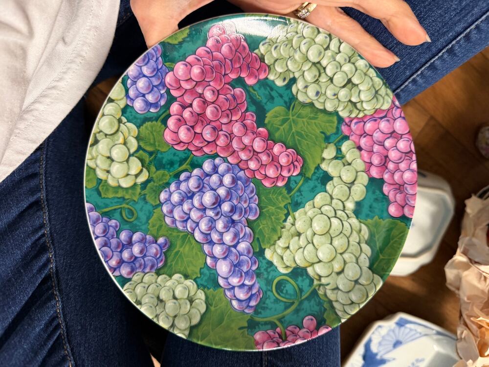 Vintage Villeroy & Boch Vineyard Grapes Plate – Made in Germany